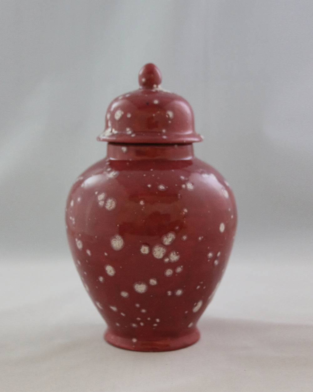 Hancrafted Ceramic Urn - Cranberry - Medium
