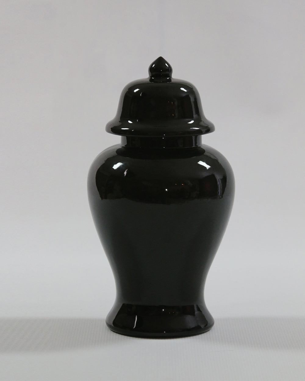 Hancrafted Ceramic Urn - Black - XLarge