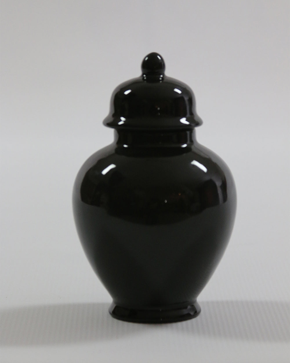 Hancrafted Ceramic Urn - Black - XSmall