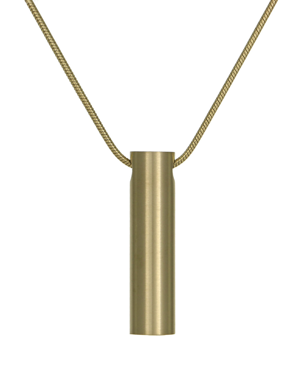 Cylinder Jewelry Pendant - Bronze