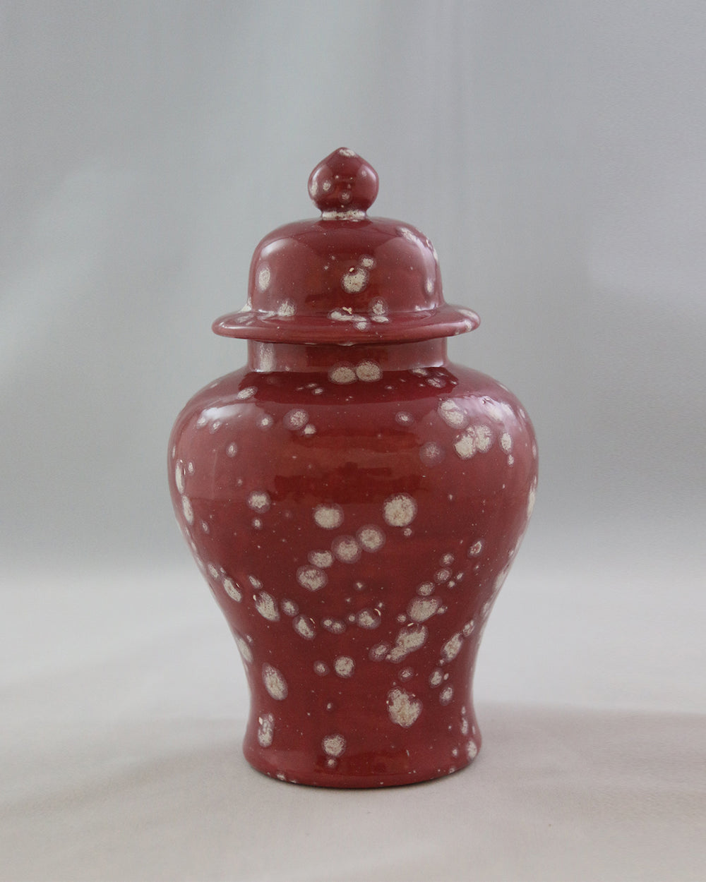 Hancrafted Ceramic Urn - Cranberry - Small
