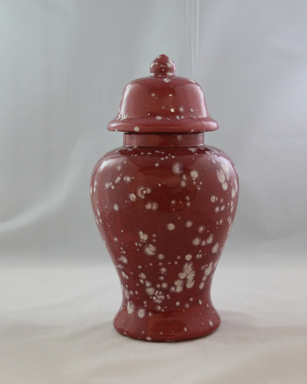Hancrafted Ceramic Urn - Cranberry - XLarge