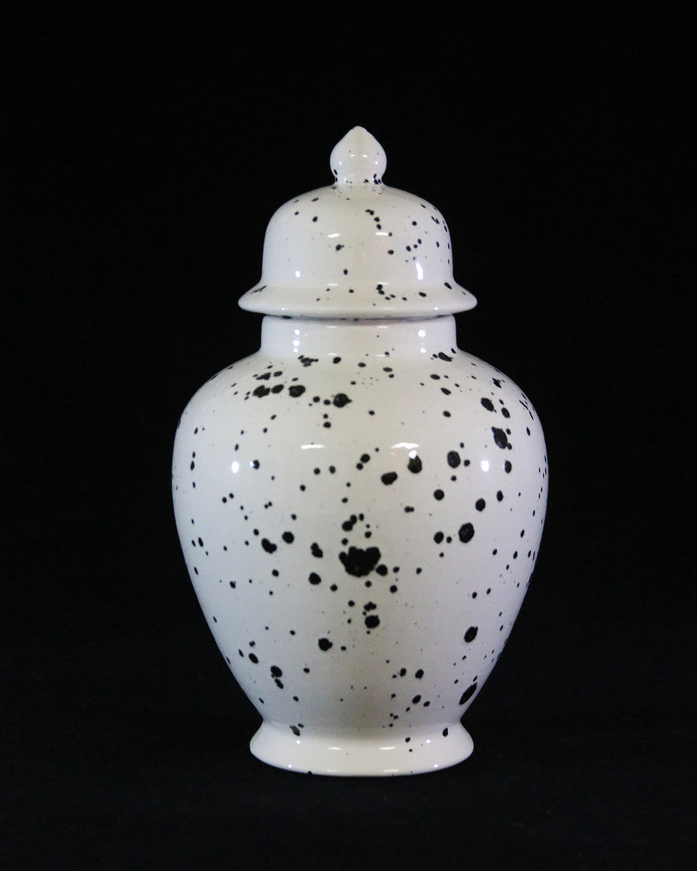 Hancrafted Ceramic Urn - Ink Spots - Large