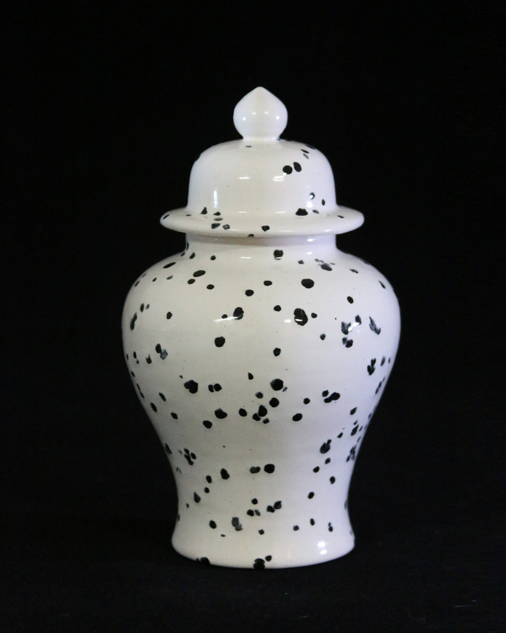 Hancrafted Ceramic Urn - Ink Spots - Small