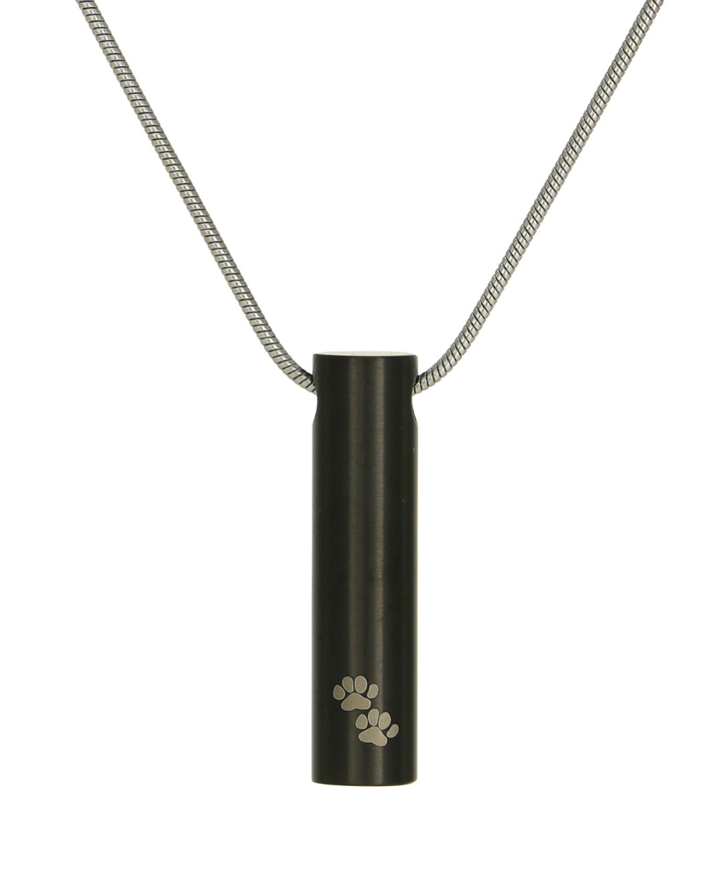 Cylinder Jewelry Pendant - Onyx with Paws