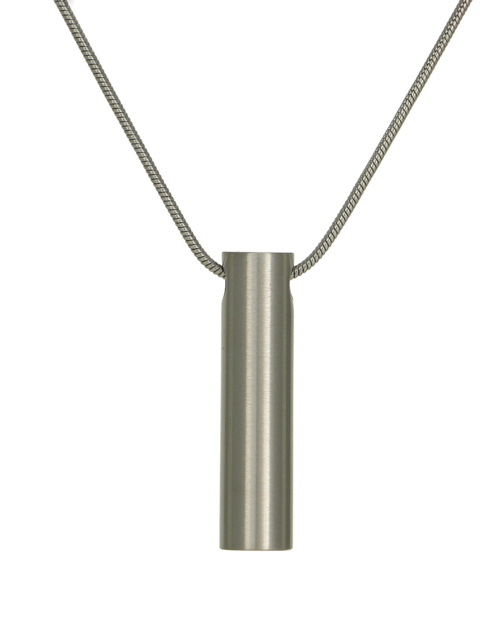 Cylinder Jewelry Pendant - Pewter