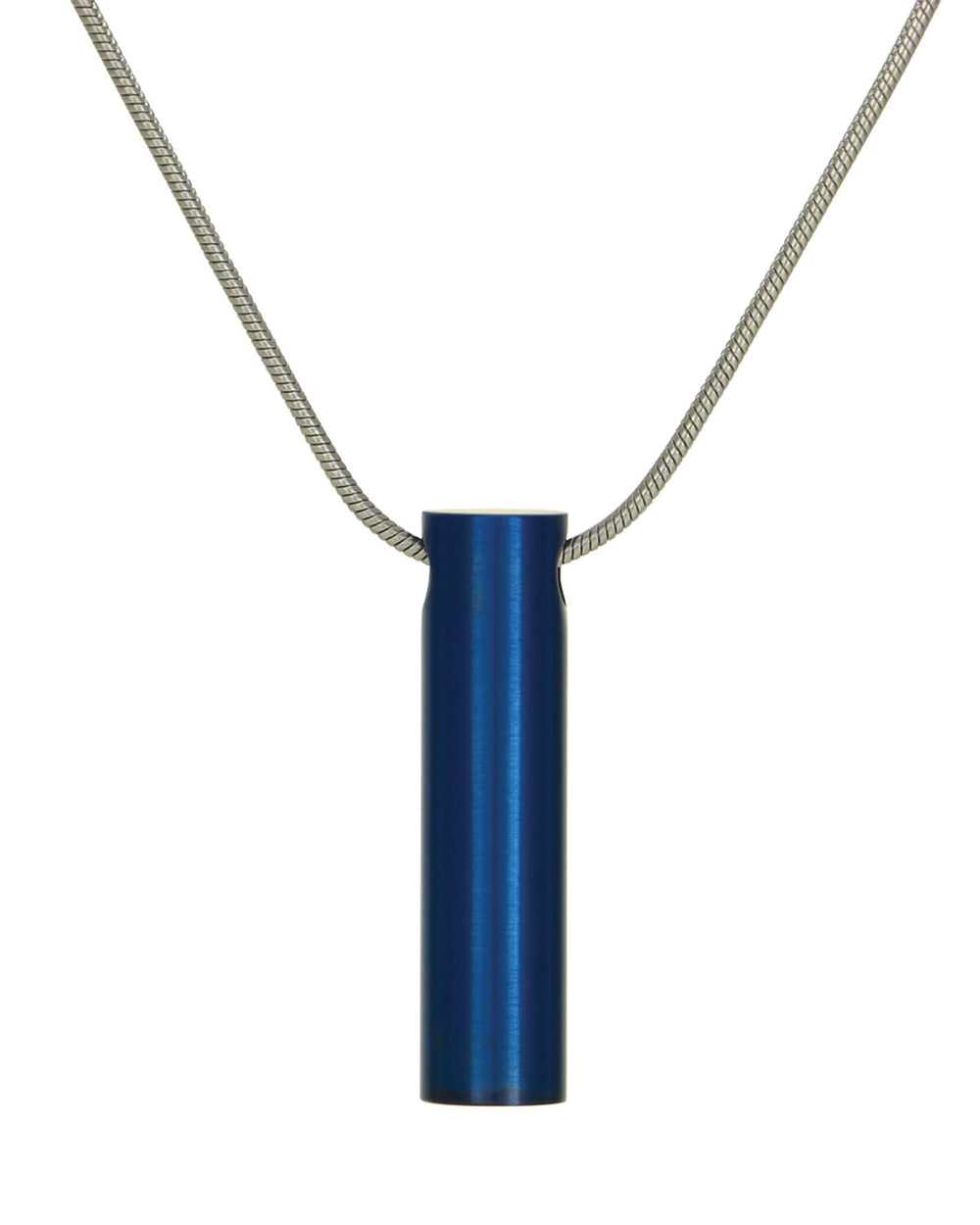 Cylinder Jewelry Pendant - Blue