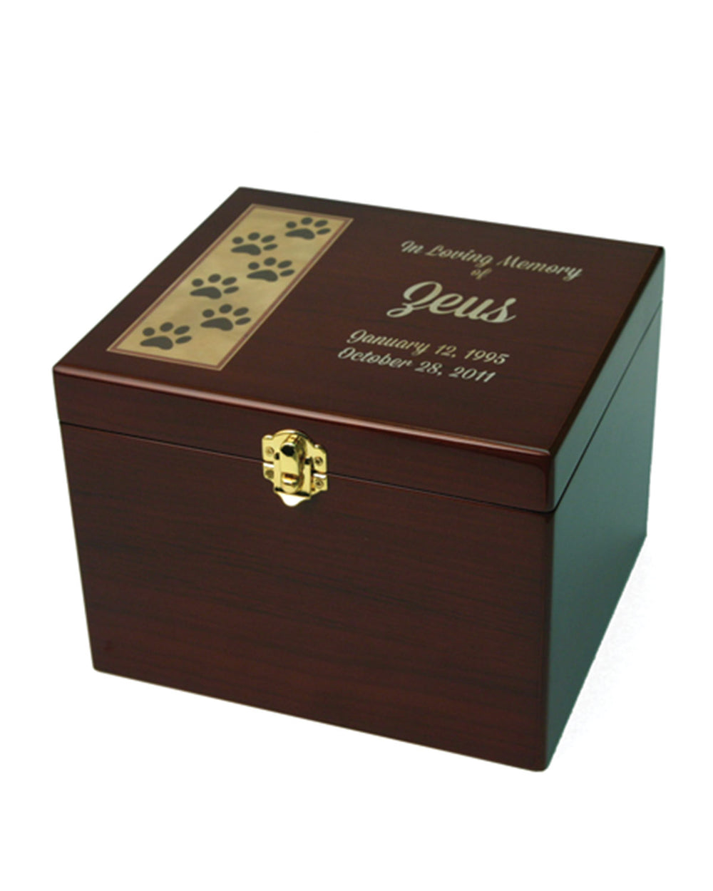 Paw Print Memory Chest - Small